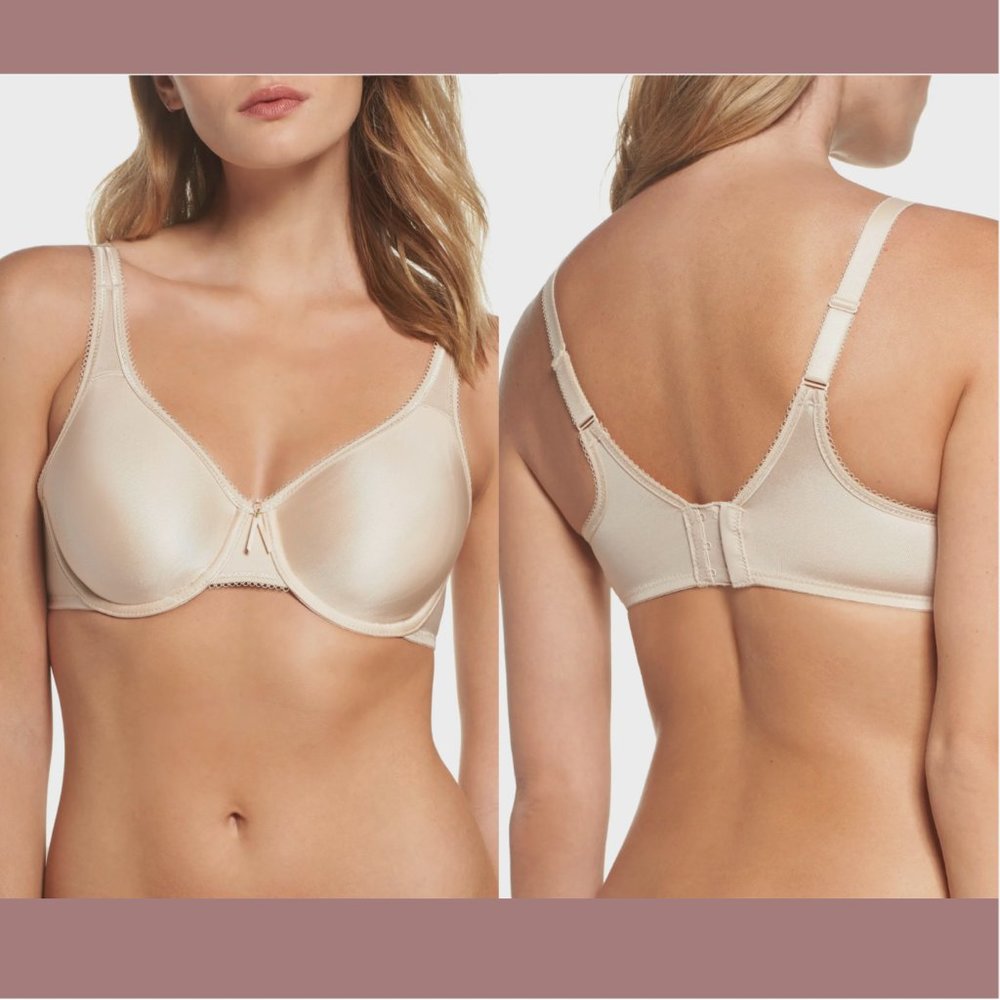 NEW $58 Wacoal [ 38DD ] Basic Beauty Seamless Underwire‎ Bra Naturally Nude